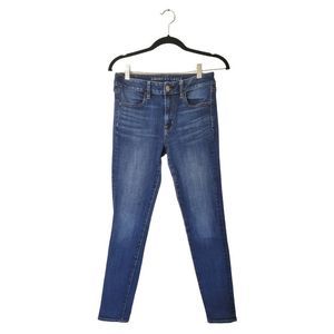 American Eagle Dark Wash Hi-Rise Jegging Skinny Jeans